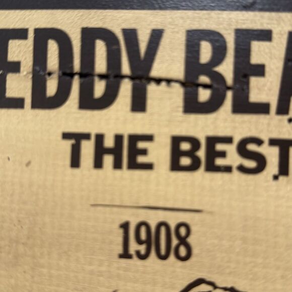 Wooden Teddy Bear Advertisement Sign - Picture 5 of 9